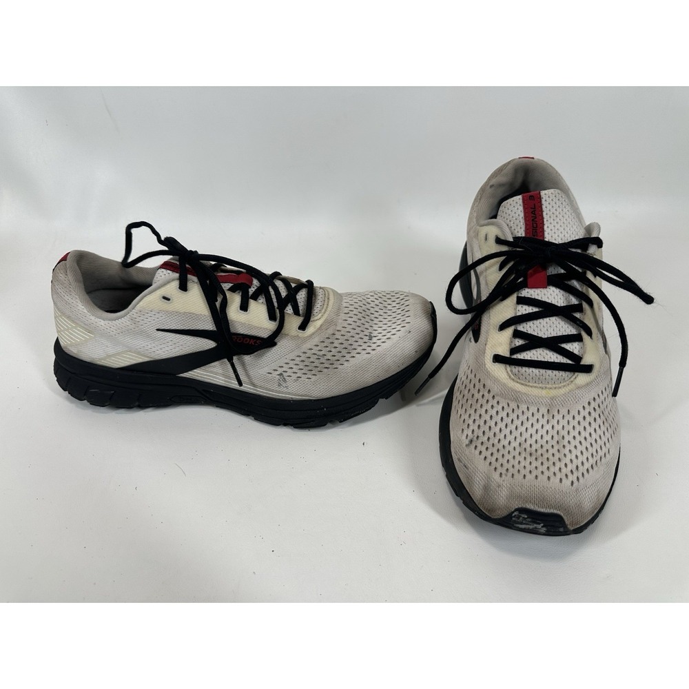 Brooks‎ Signal 3 White Running Shoes Sneakers Men's Size 13 D